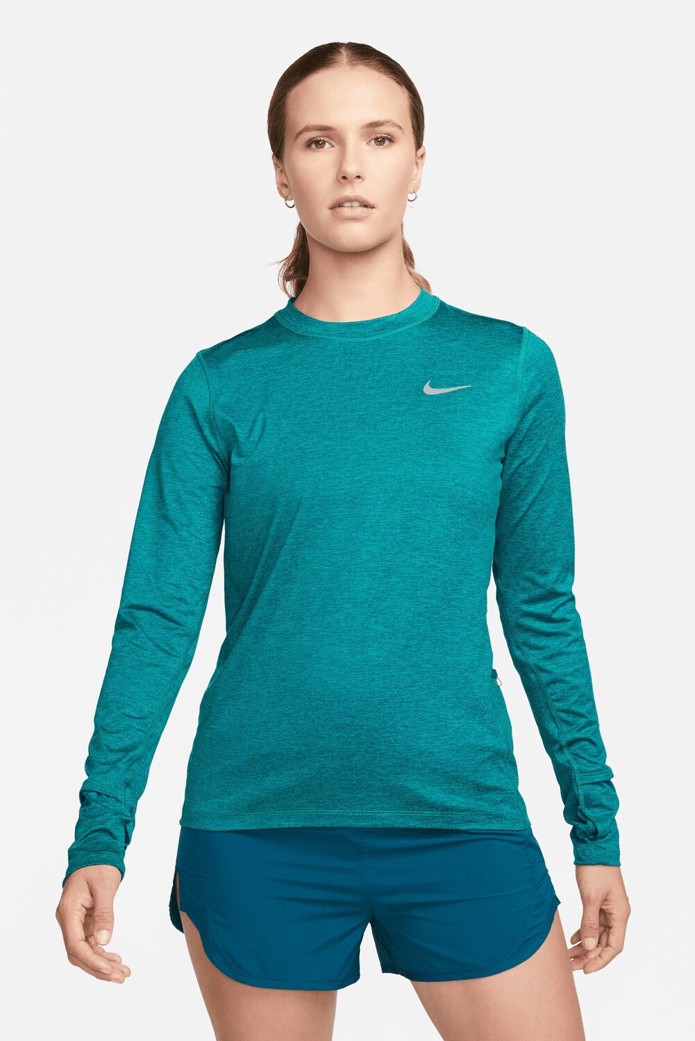 

Беговая футболка Element с длинными рукавами и круглым вырезом — женская Nike, синий