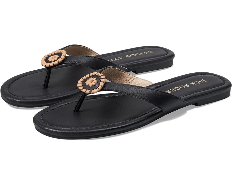 цена Сандалии Jack Rogers Roxy Flip-Flop, цвет Black/Toast