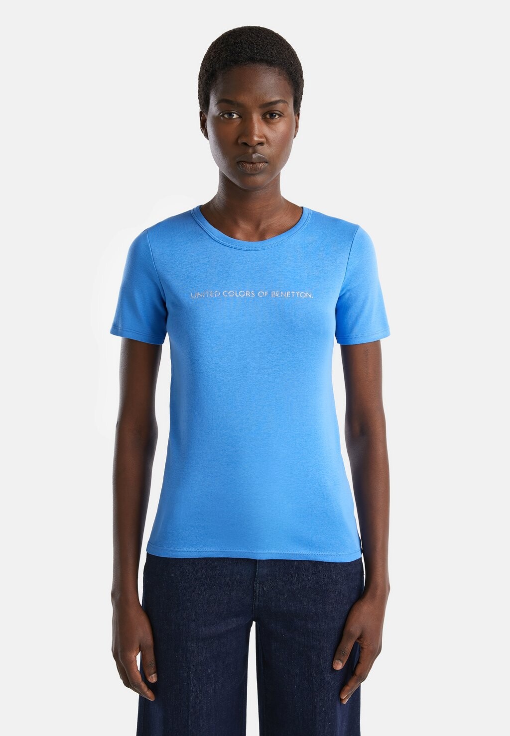 

Футболка с принтом United Colors of Benetton, синий