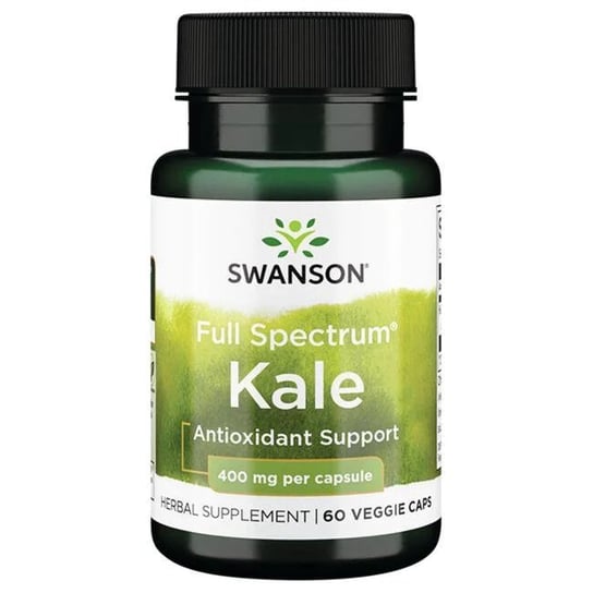 Swanson, Кале Full Spectrum (Капуста) 400 мг, 60 капсул. swanson full spectrum портулак 400 мг 60 растительных капсул