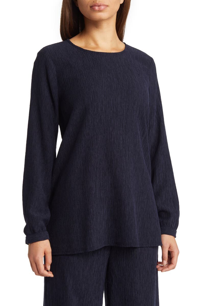 

мятый топ с длинными рукавами EILEEN FISHER