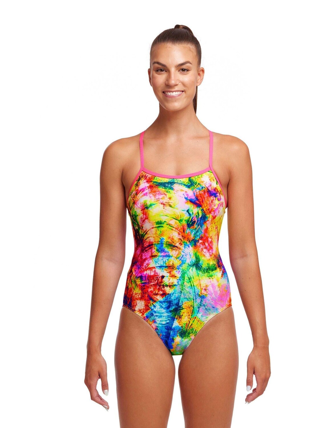 

Купальник Out с козырьком на одной бретельке Funkita, мультиколор