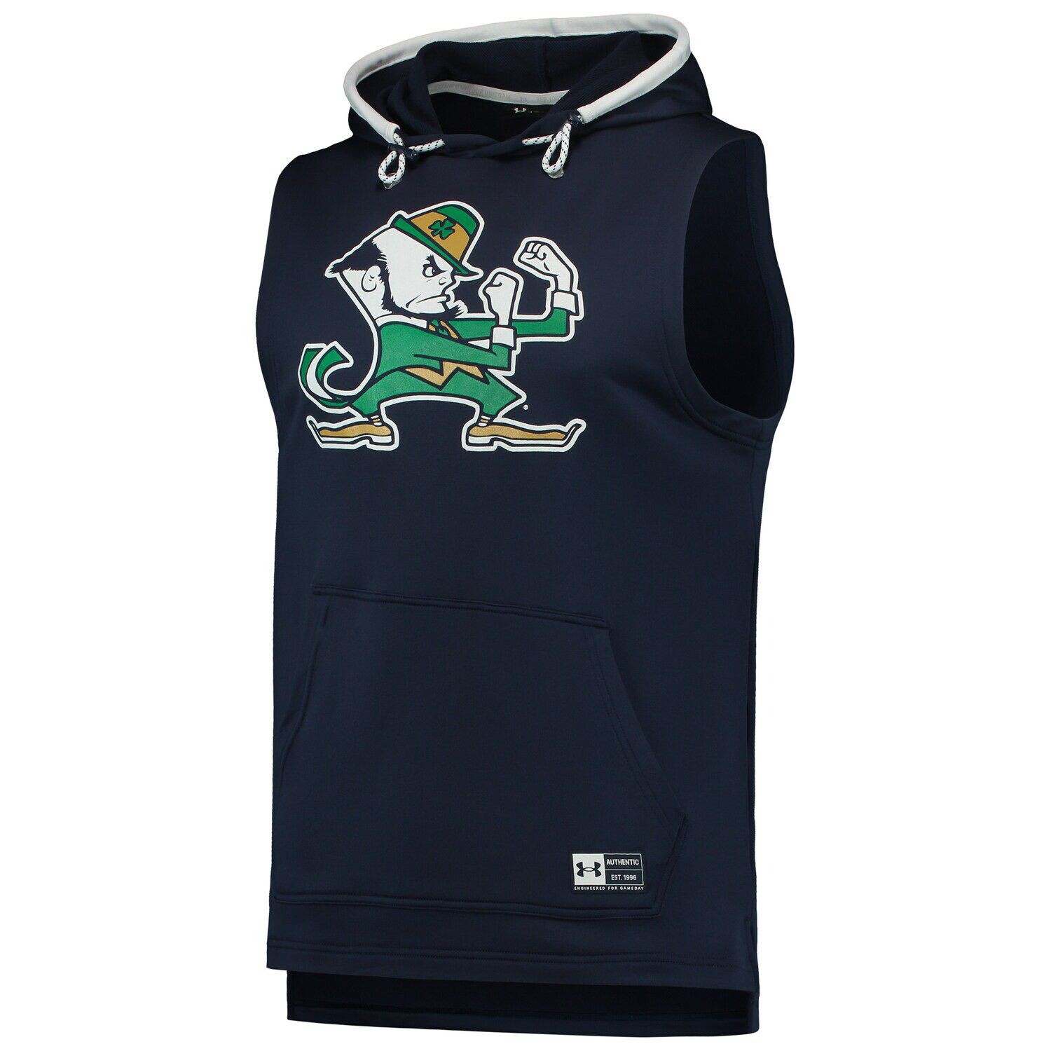 

Мужская темно-синяя толстовка без рукавов Under Armour Notre Dame Fighting Irish Game Day Tech, Синий