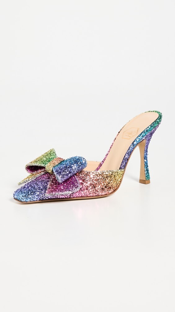 

Туфли Nalebe Dimante Mules 90мм In Rainbow Glitter Collection