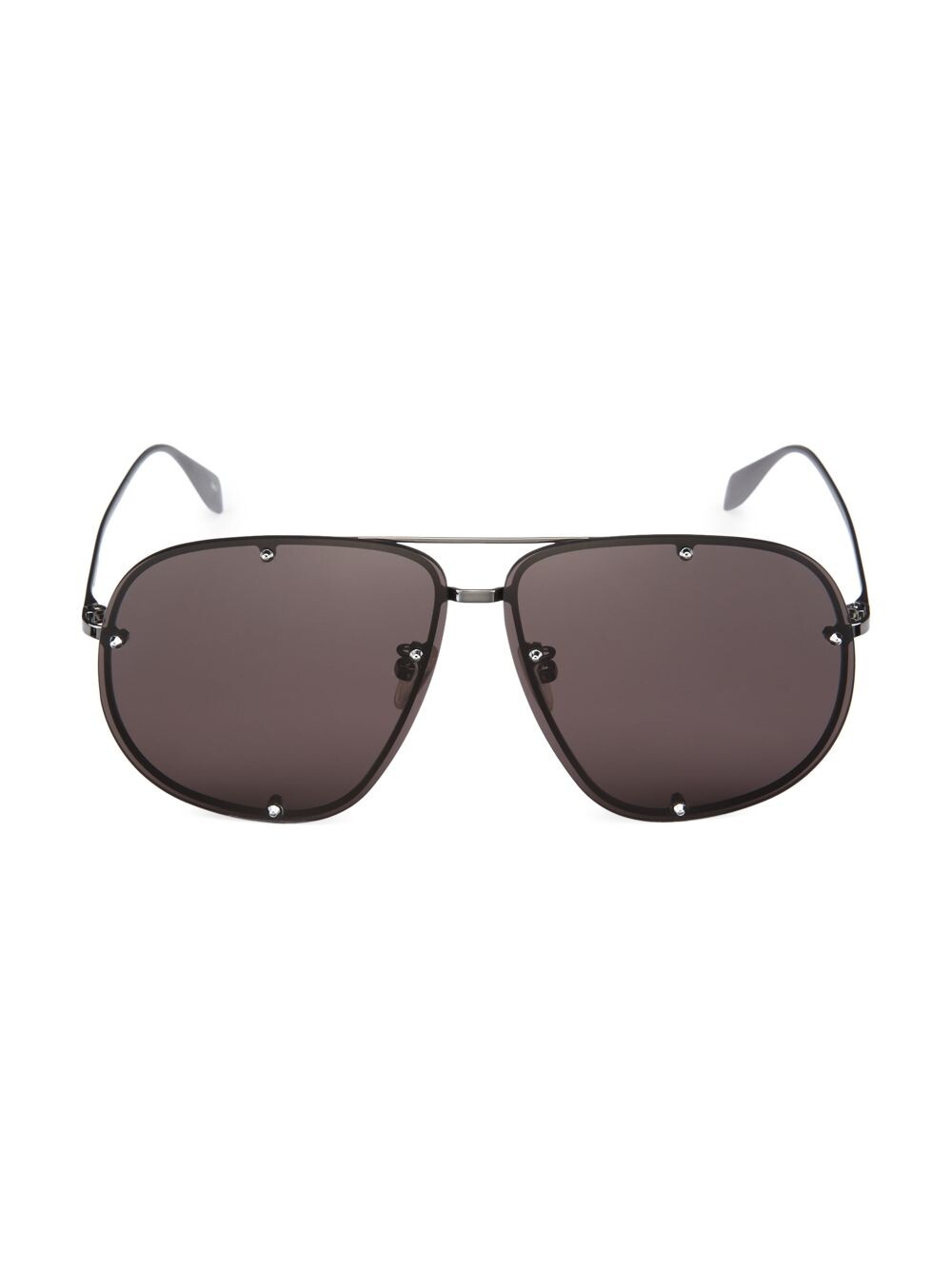 

Солнцезащитные очки Pilot 64MM с заклепками Alexander McQueen