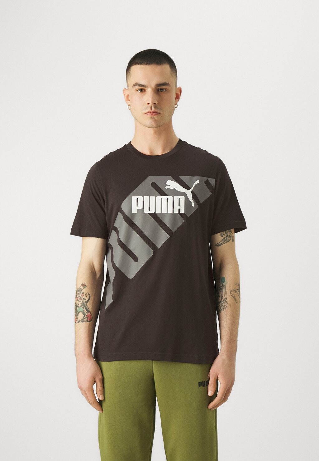 Футболка с принтом Power Graphic Tee Puma, цвет puma black