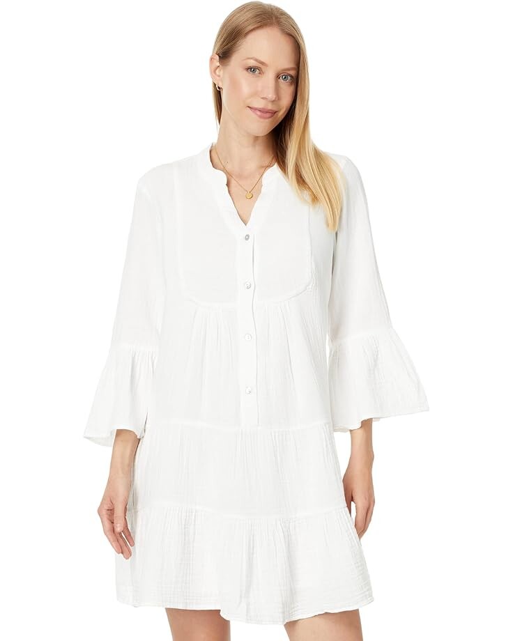 

Платье Faherty Dream Cotton Gauze Kasey Dress, белый
