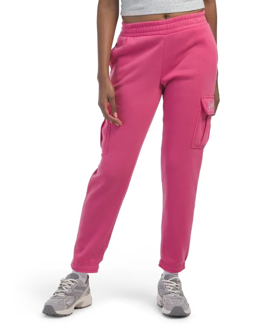 

Джоггеры карго с вышивкой Los Angeles Better Together, розовый