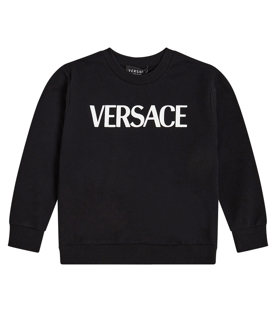 

Худи из хлопка с логотипом Versace, черный