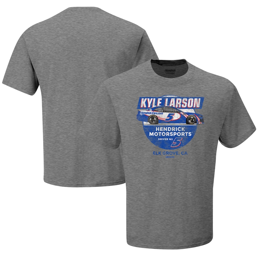 

Футболка с коротким рукавом Hendrick Motorsports Team Collection Kyle Larson, серый