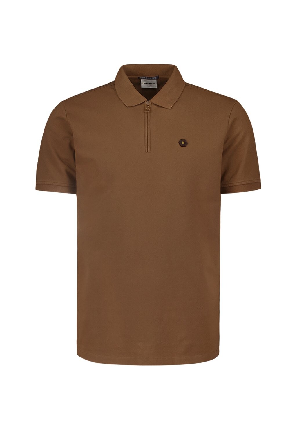 

Рубашка поло SLEEKITH STRETCH AND MINIMALIST DESIGN NO EXCESS, коричневый