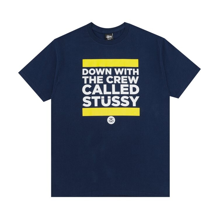 

Футболка Stussy Down With The Crew 'Navy', синий
