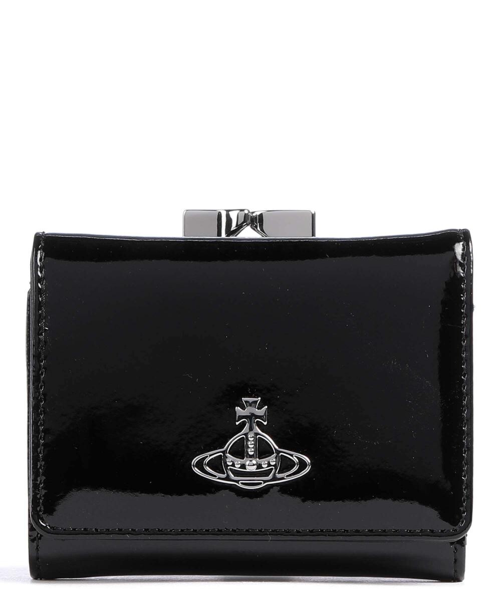 

Кошелек из лакированной кожи Vivienne Westwood, черный