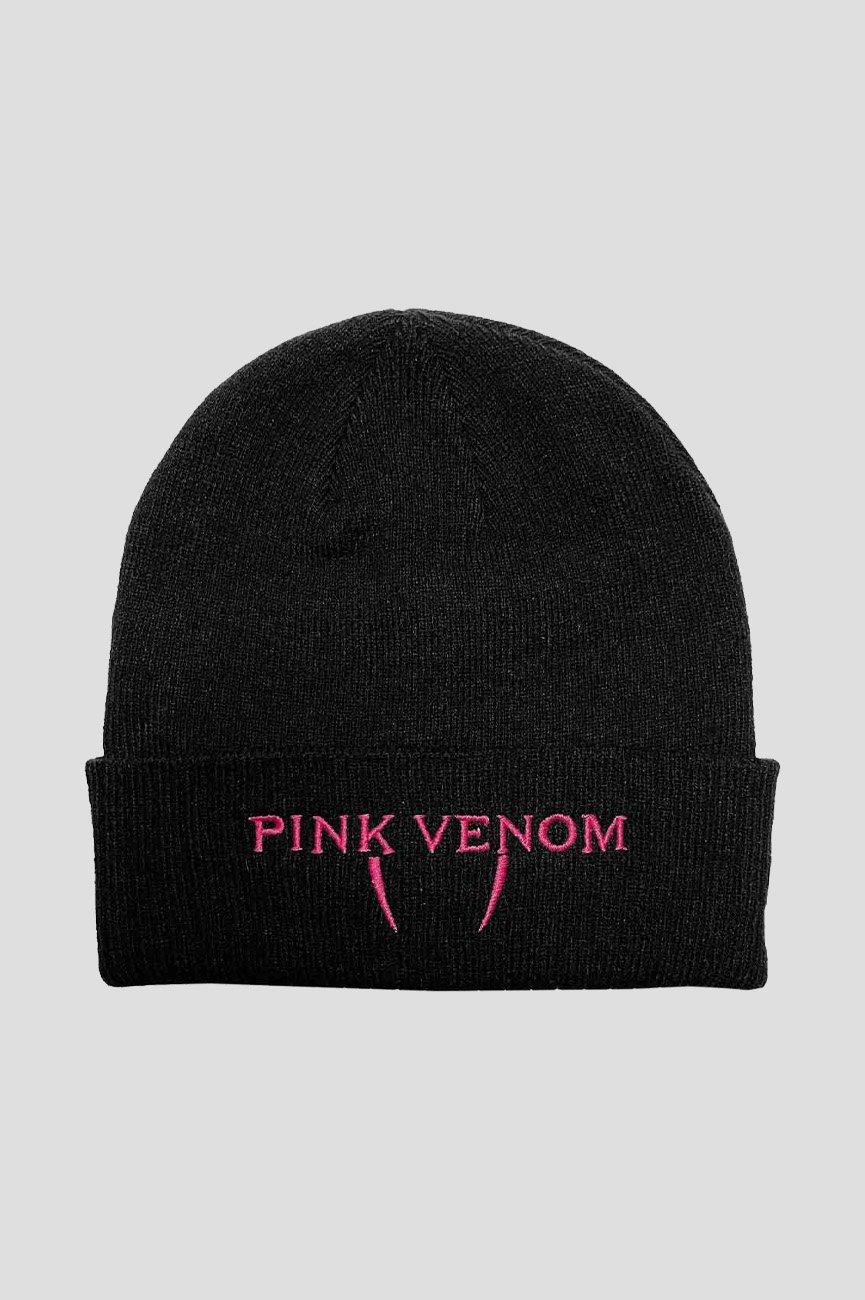 Розовая шапка-бини Venom Pink, черный матросская шапка без козырька с вышивкой шапка бини с закатанными манжетами шапка бини без козырька шапка бини с черепом и надписью docker