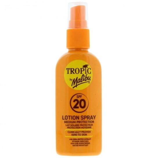 

Лосьон-спрей SPF20, бронзирующее масло для загара, 100 мл Tropic By Malibu