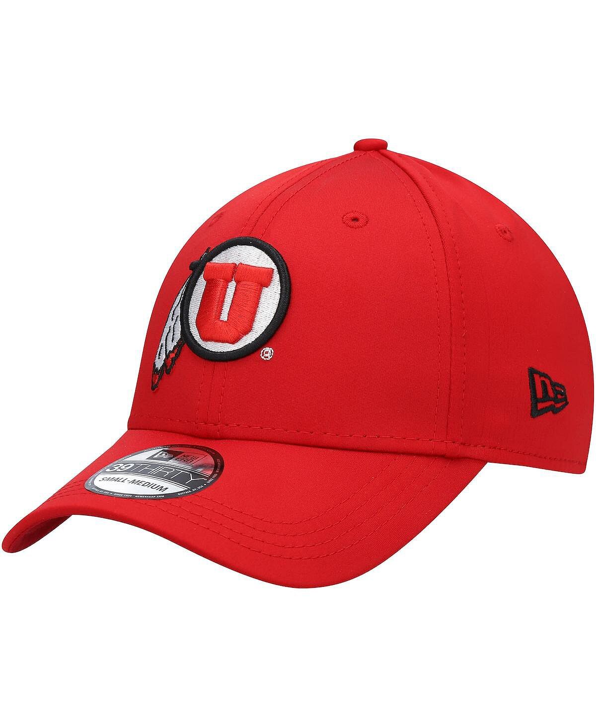 

Мужская красная кепка Utah Utes Campus Preferred 39Thirty Flex New Era