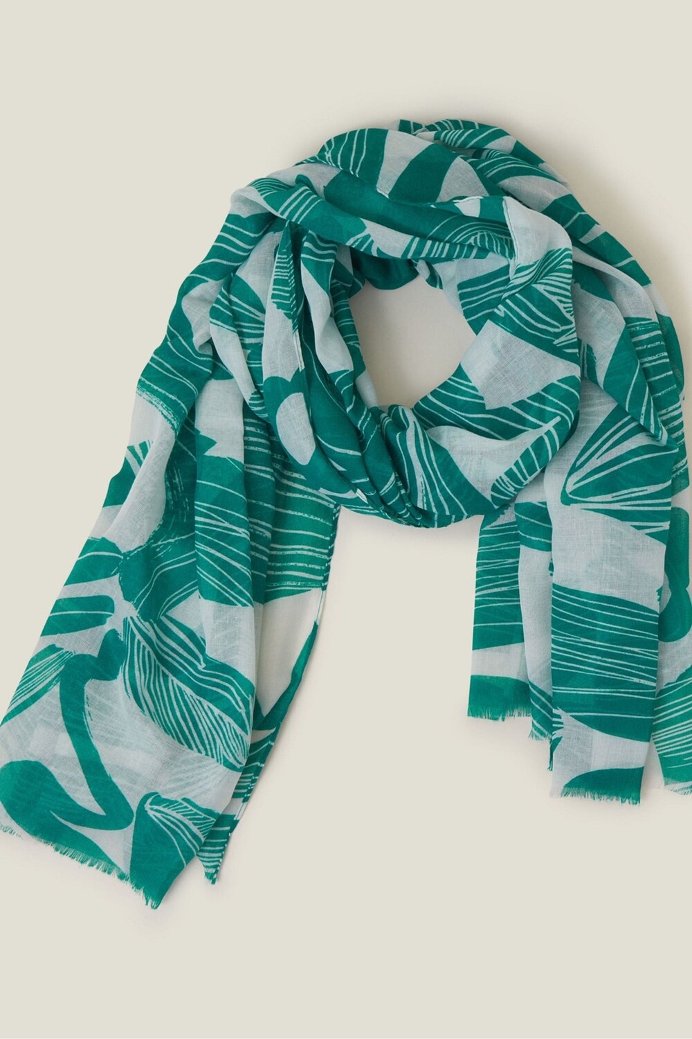 

Шарф с крупными штрихами Accessorize, синий