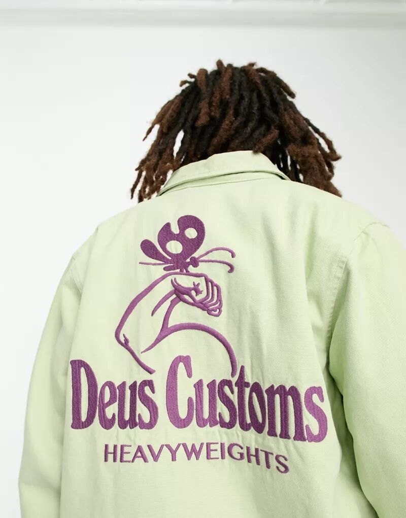 Зеленая тренировочная куртка для тяжеловесов Deus Ex Machina deus ex the fall