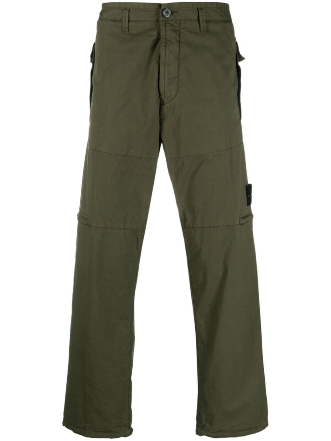 

Stone Island прямые брюки с нашивкой Compass, зеленый
