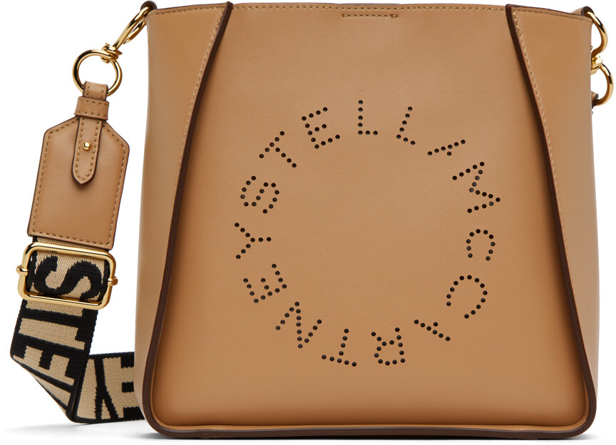

Светло-коричневая сумка на плечо с логотипом Stella Mccartney