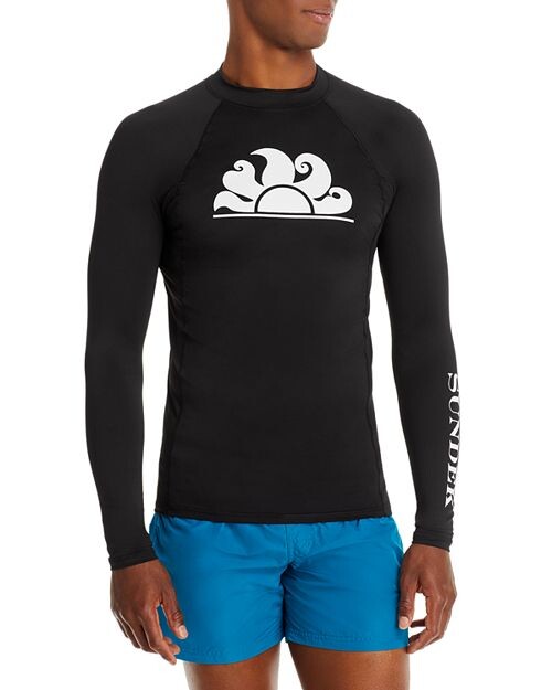 

Рашгард Regular Fit 50+ UPF с длинным рукавом SUNDEK, цвет Black