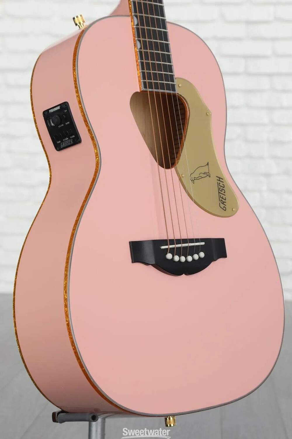 

Акустически-электрическая гитара Gretsch G5021E Rancher Penguin Parlor - розовый цвет