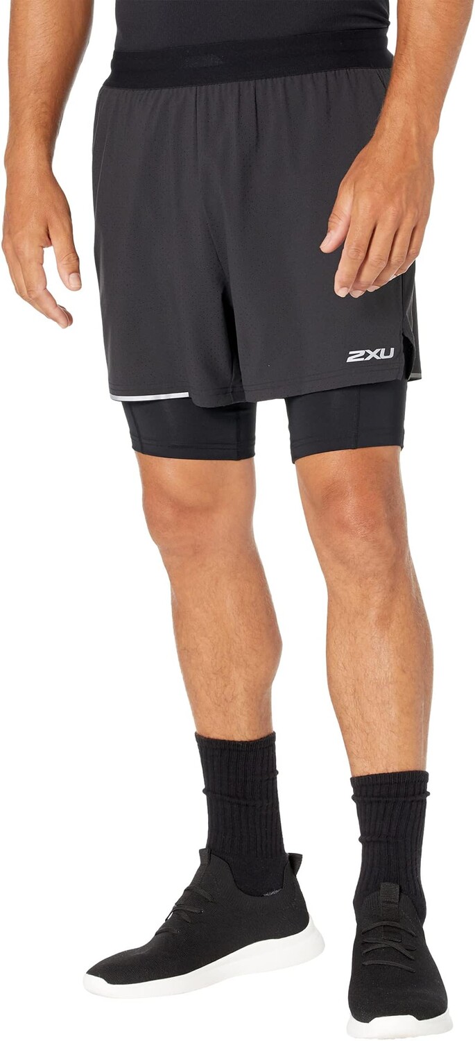 

Шорты 2XU 5" Aero 2-in-1 Shorts, цвет Black/Silver Reflective