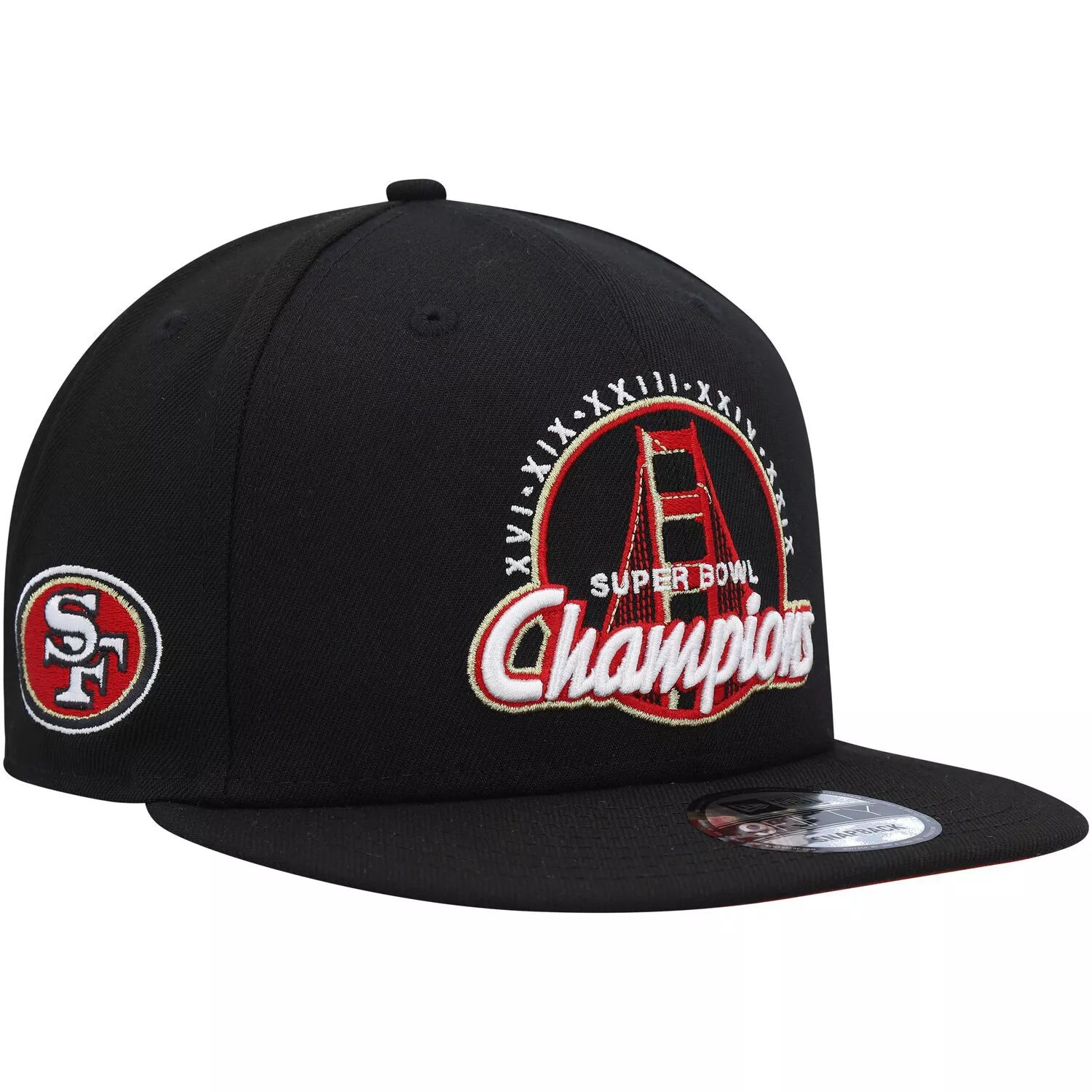 

Мужская черная кепка New Era San Francisco 49ers, пятикратный победитель Суперкубка 9FIFTY Snapback