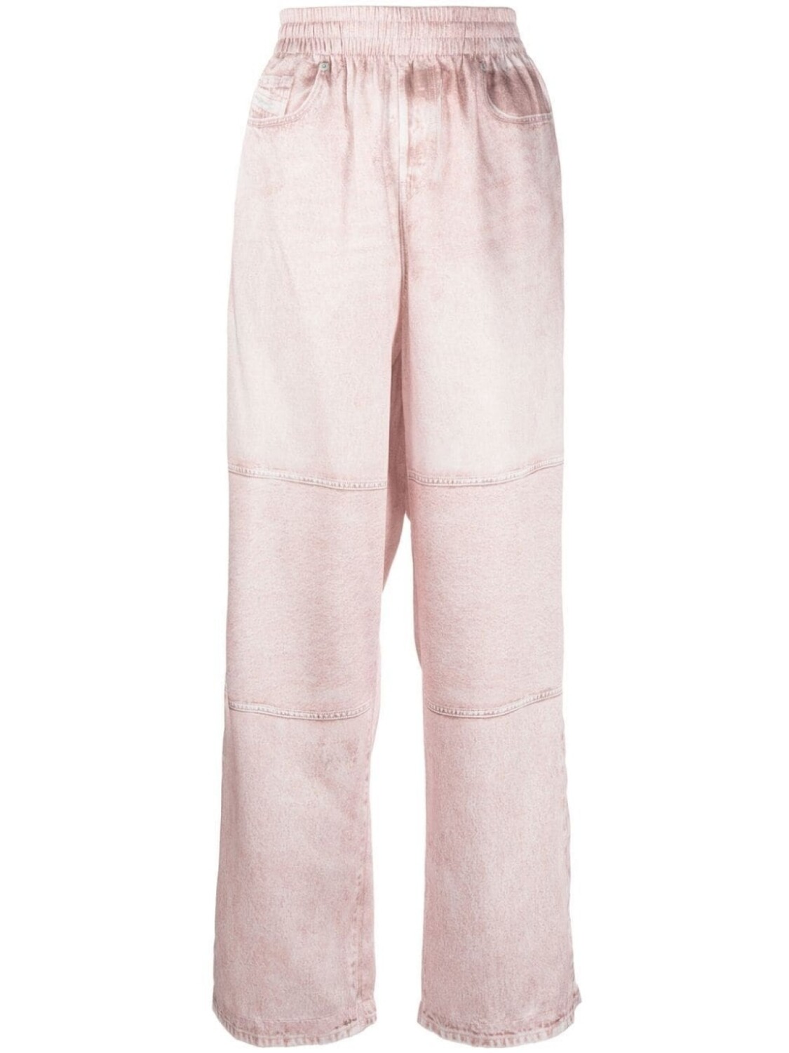 

Diesel elasticated-waistband trousers, розовый