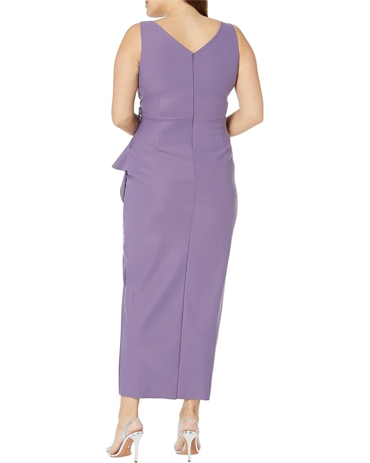 цена Платье Alex Evenings Long Slimming Sleeveless Sheath Dress, цвет Icy Orchid