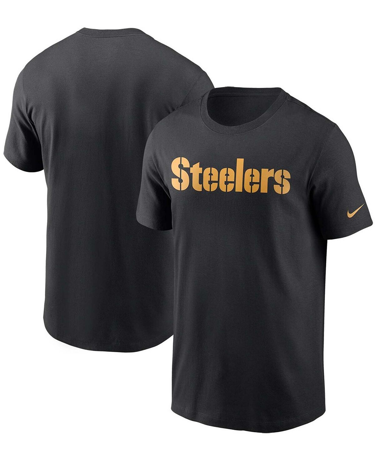 

Мужская черная футболка с надписью Pittsburgh Steelers Team Nike