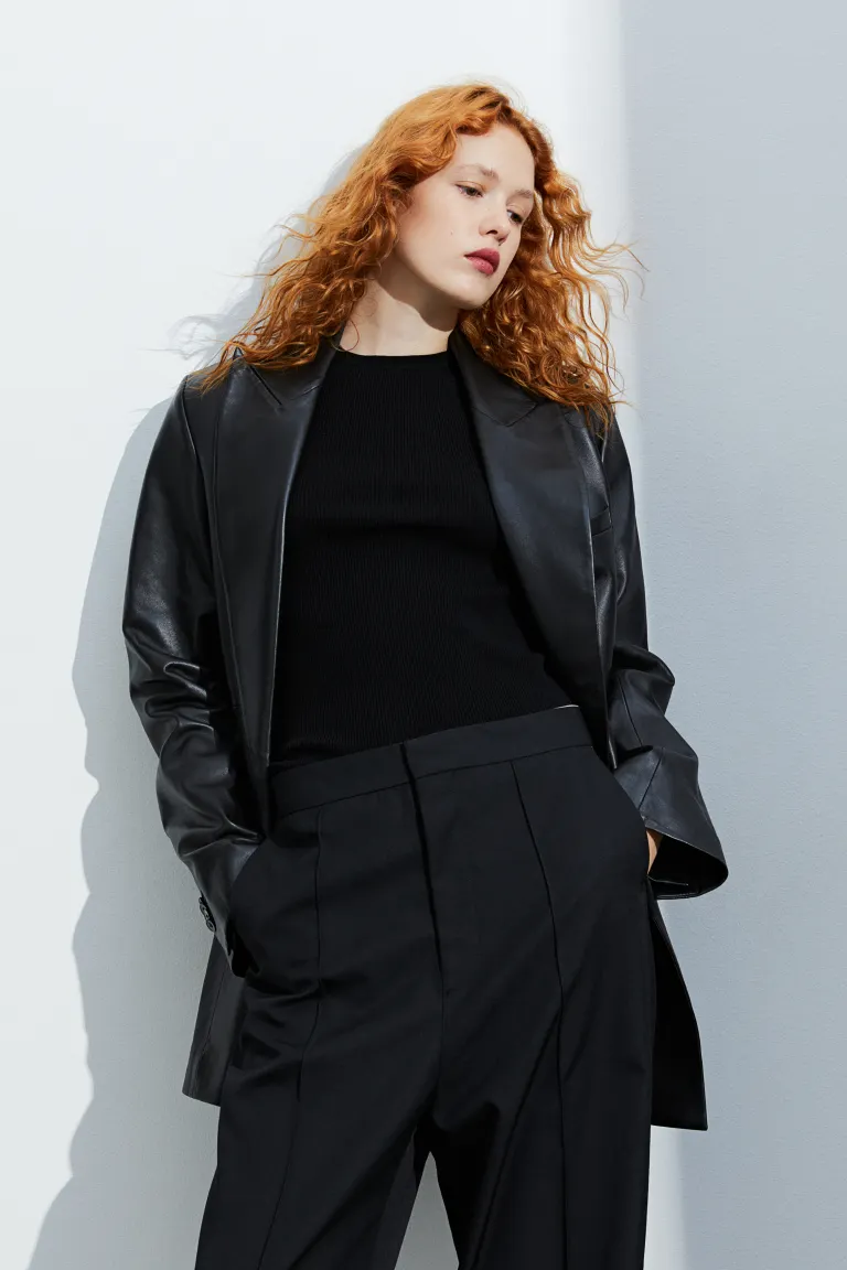 

Майка рипсен H&M, черный
