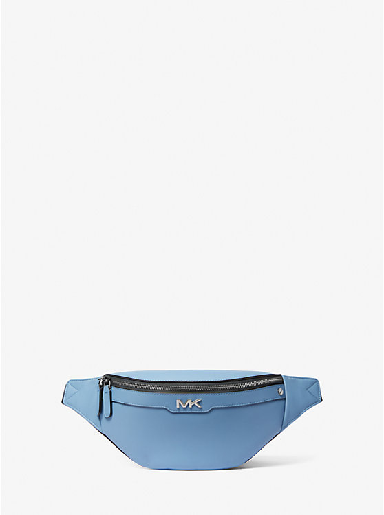 Маленькая кожаная поясная сумка Varick Michael Kors Mens, синий