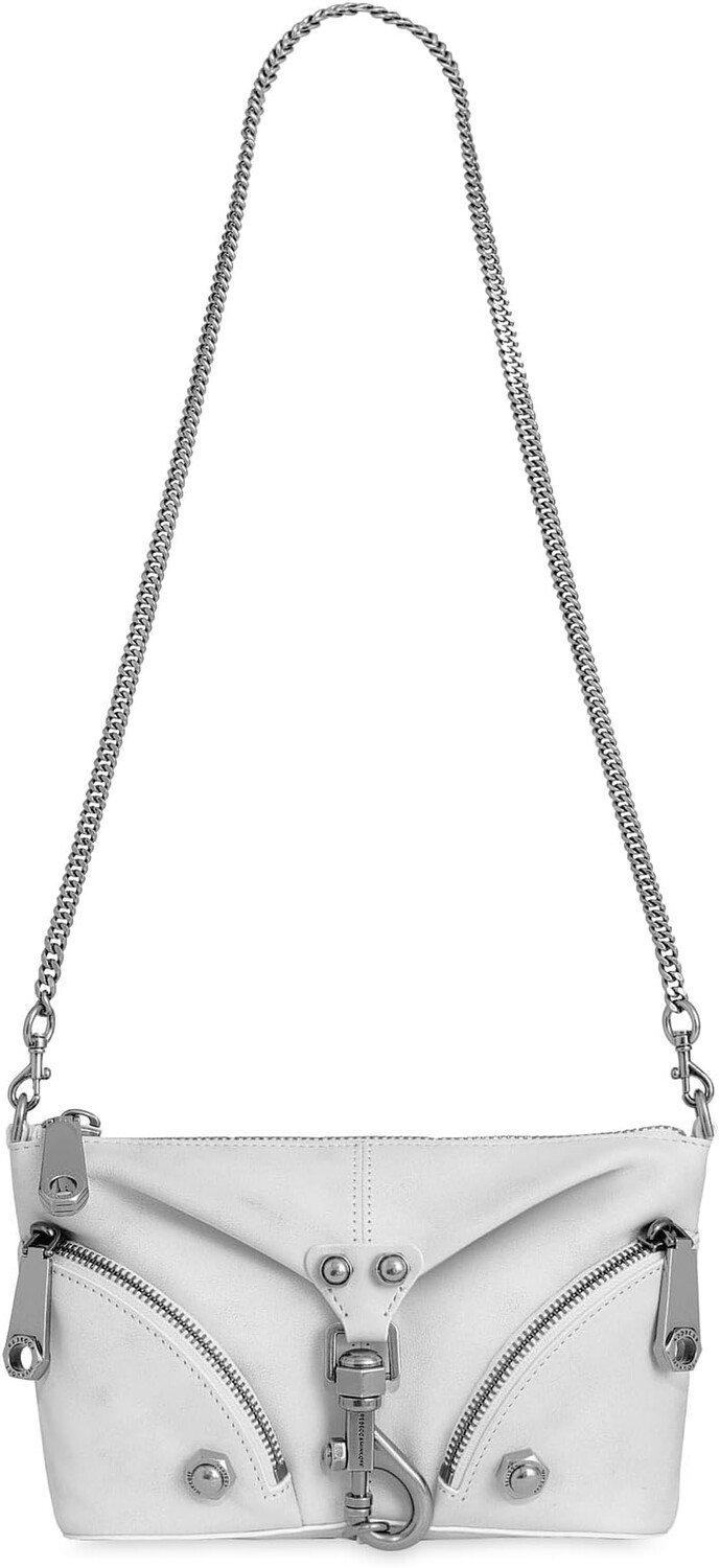 

Сумка Mini Julian Xbody Rebecca Minkoff, цвет white-grey