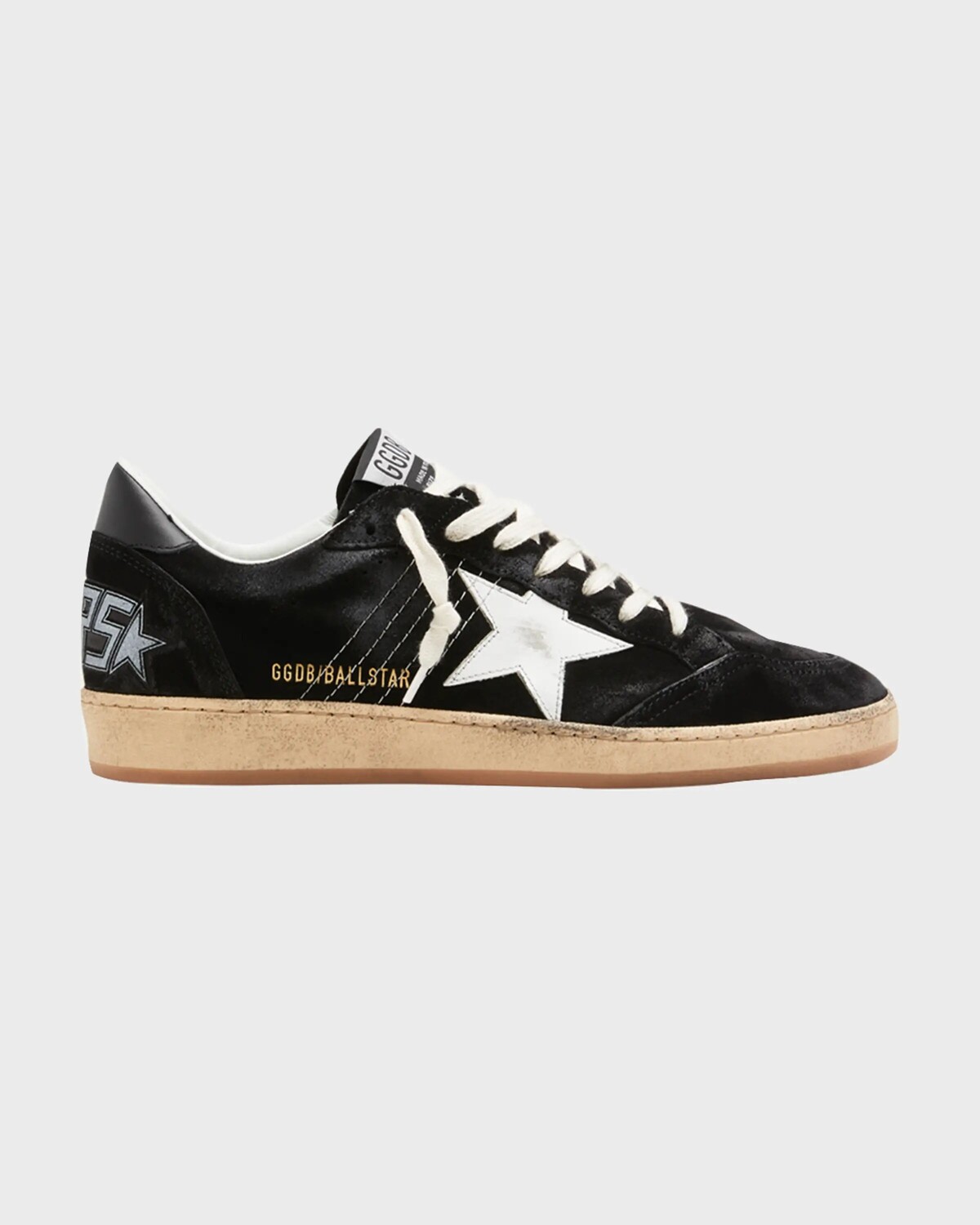 

Мужские замшевые низкие кеды Ballstar Golden Goose, цвет Black/White