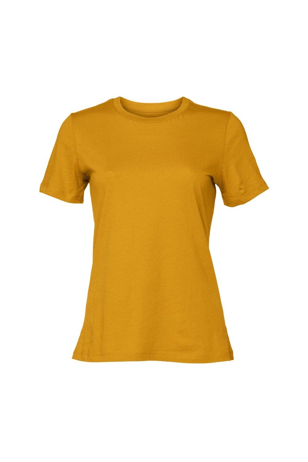 Футболка из джерси с короткими рукавами Bella + Canvas, желтый молодежная футболка из джерси с короткими рукавами bella canvas синий
