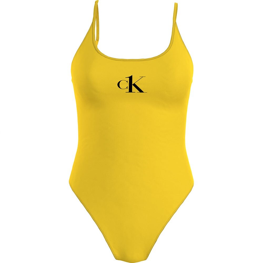

Купальник Calvin Klein Scoop Back Swimsuit, желтый