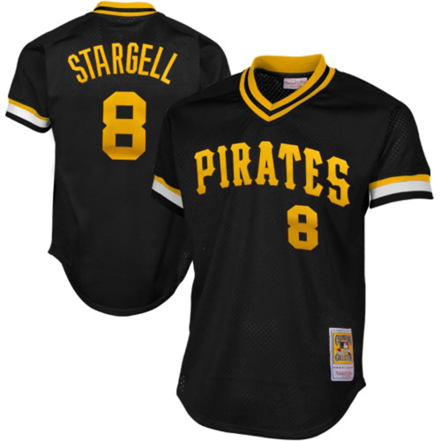 

Мужской черный тренировочный трикотаж Mitchell & Ness Willie Stargell Pittsburgh Pirates 1982 Authentic Cooperstown Collection