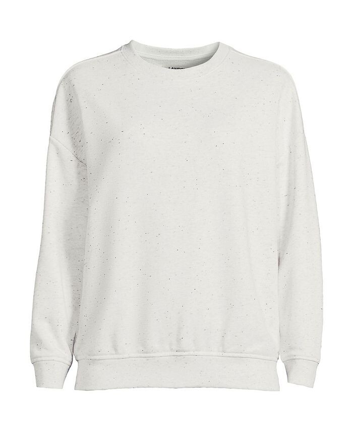 

Женская толстовка с длинным рукавом Serious Sweats Lands' End, белый