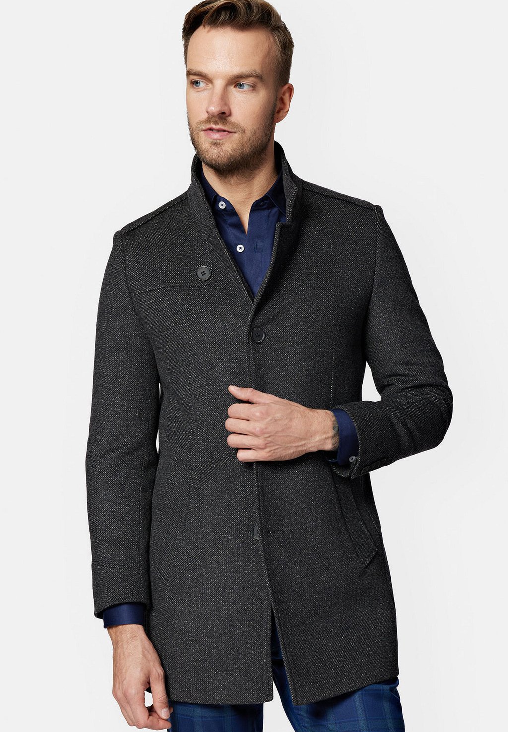 Классическое пальто Lancerto, темно-серый