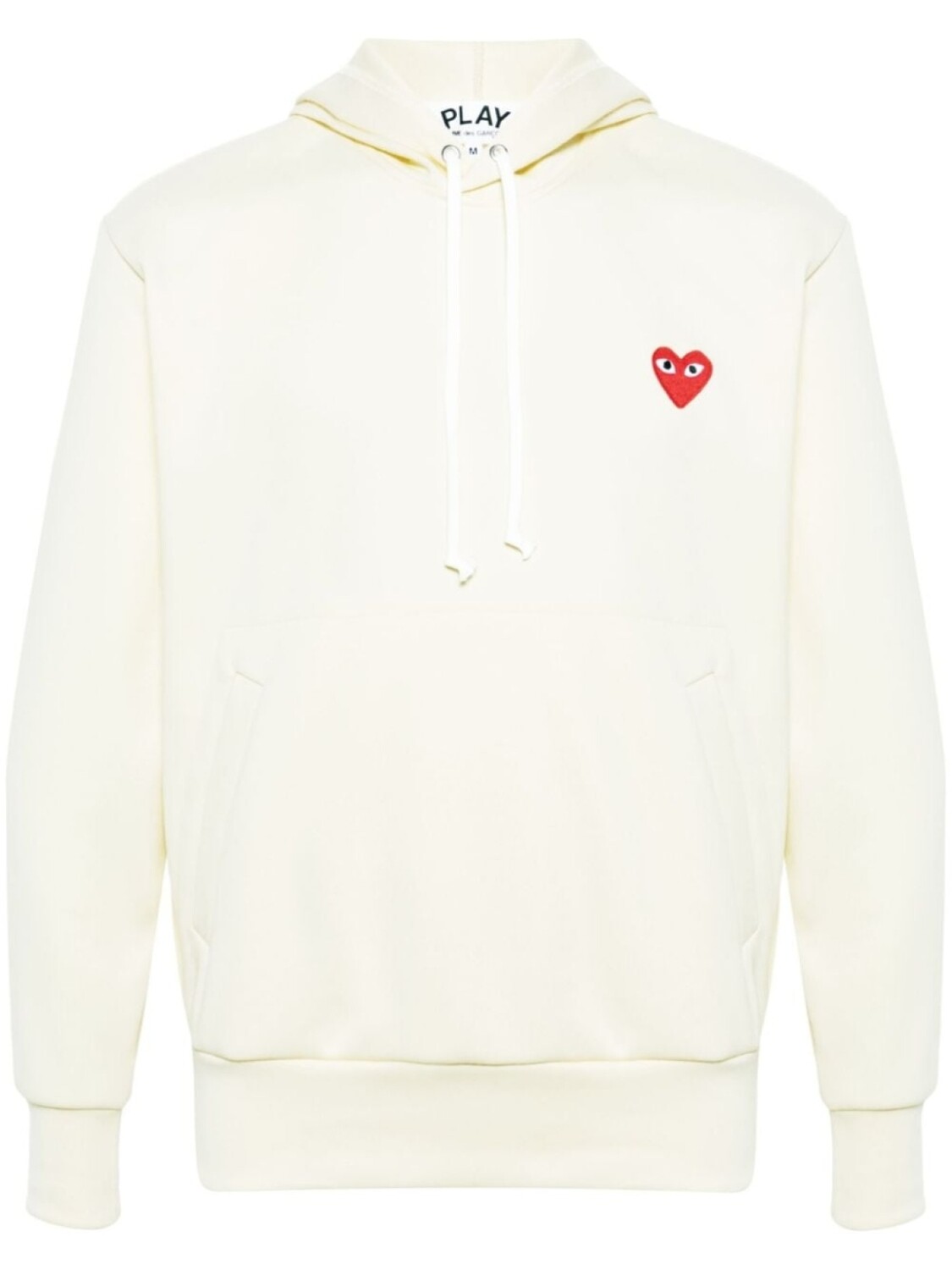 

Comme Des Garçons Play худи с кулиской и узором в виде сердца, желтый
