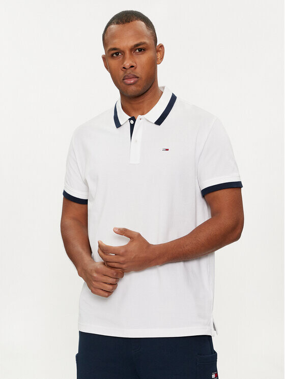 

Рубашка поло стандартного кроя Tommy Jeans, белый