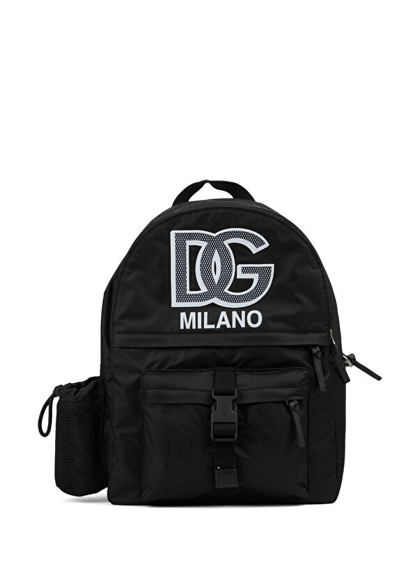 

Черный рюкзак для мальчика с логотипом Dolce&Gabbana