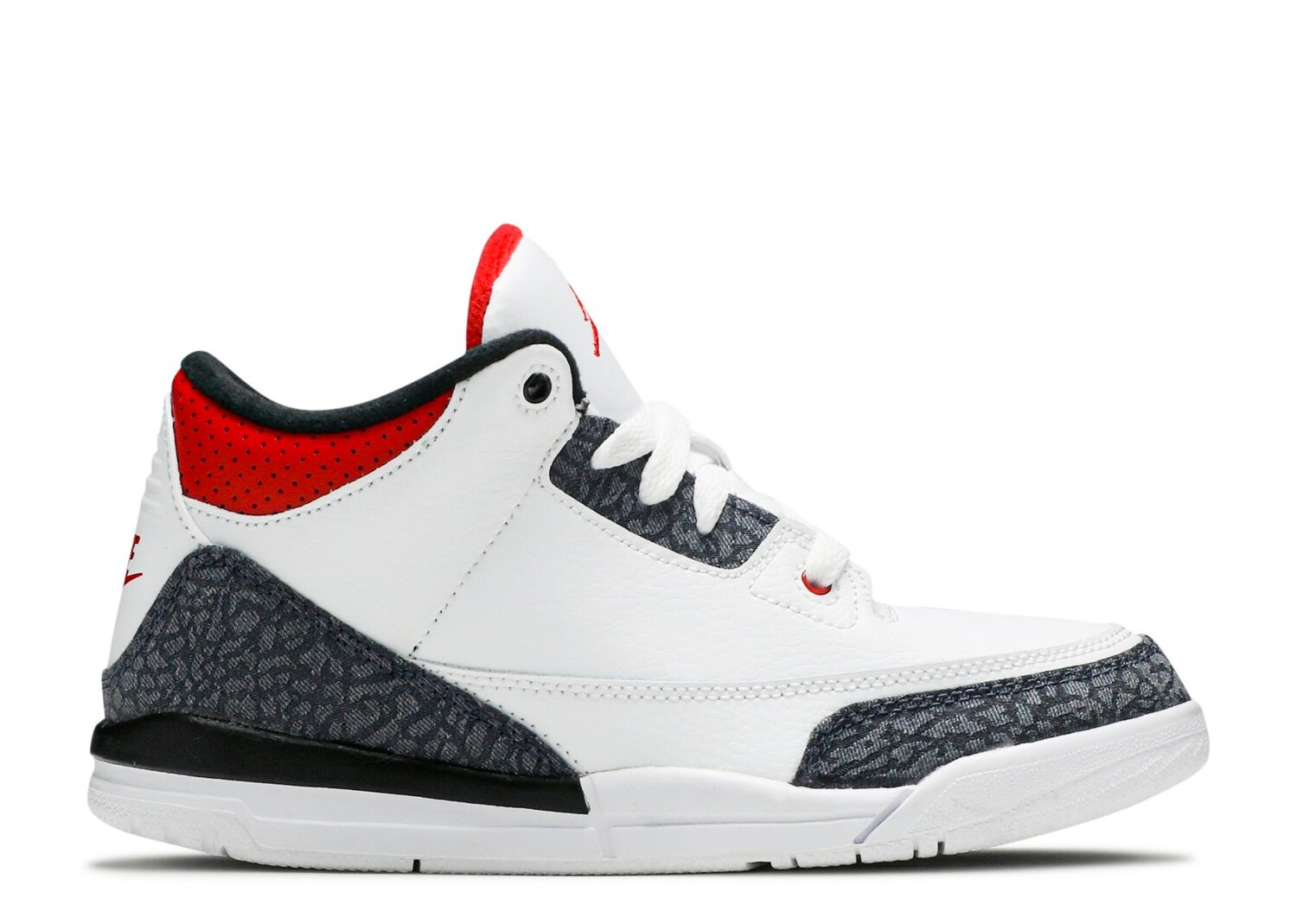 

Кроссовки Air Jordan Air Jordan 3 Retro Denim Se Ps 'Fire Red', белый