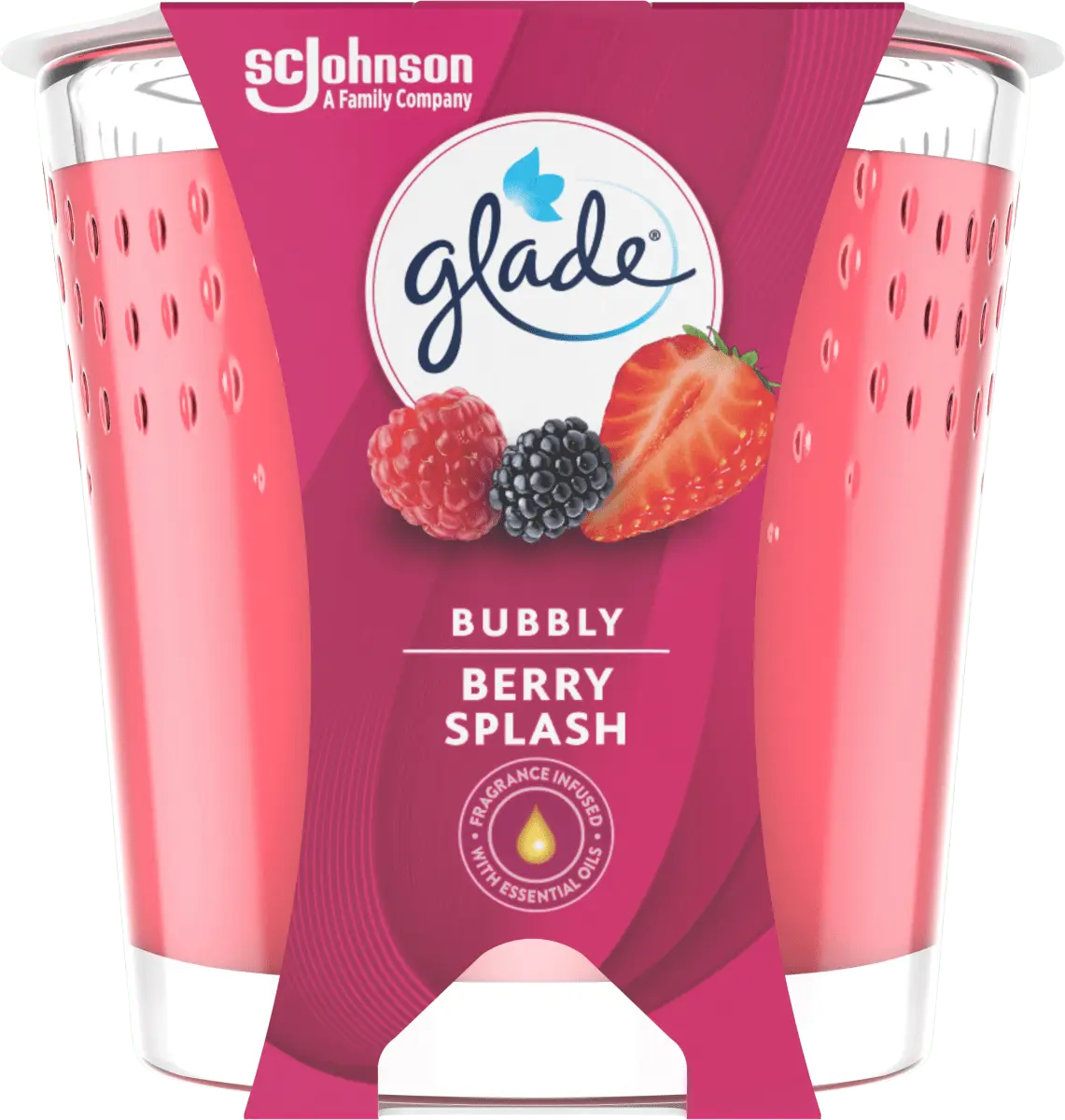 

Ароматическая свеча в стакане Bubbly Berry Splash 129г 1 шт. glade