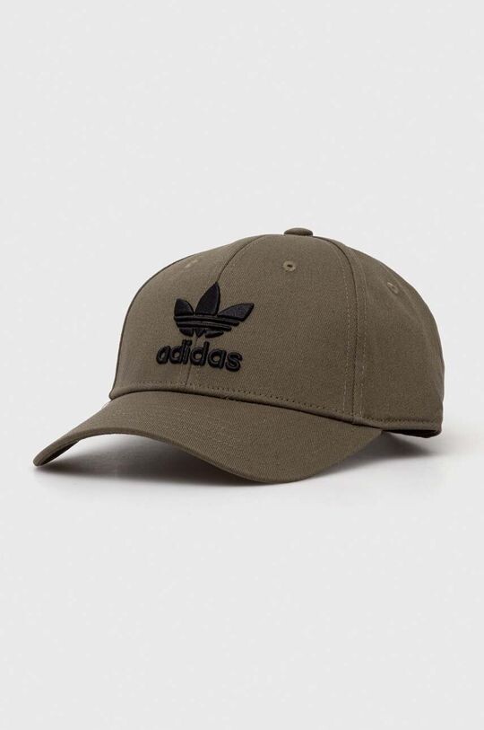 

Бейсболка из хлопка adidas Originals, зеленый