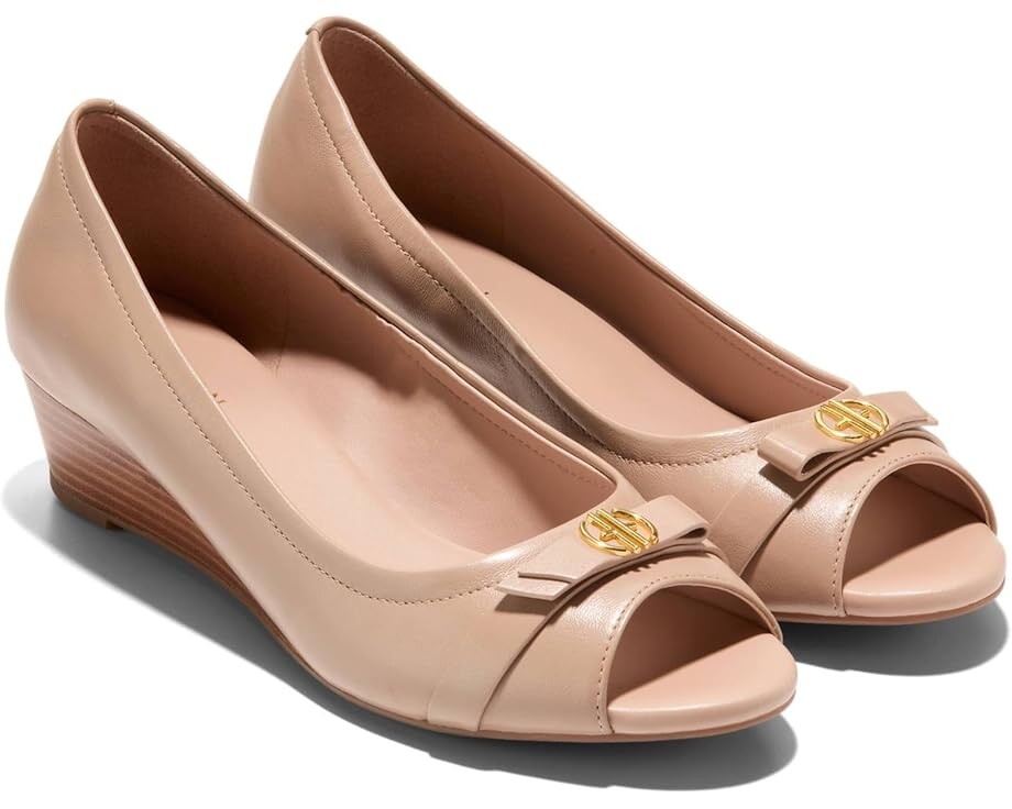 

Туфли Cole Haan Malta Peep Toe Wedge, цвет Brush Leather