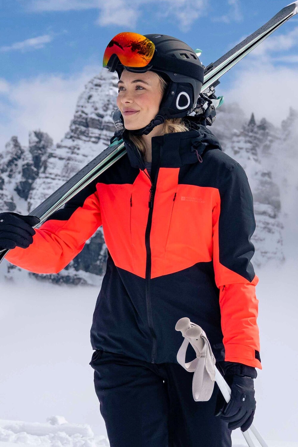 

Женская водонепроницаемая куртка для экстремальных высотных лыж Mountain Warehouse, розовый