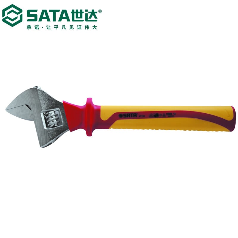 SATA Tools Изолированный, устойчивый к напряжению разводной ключ VDE, 12 дюймов 47104