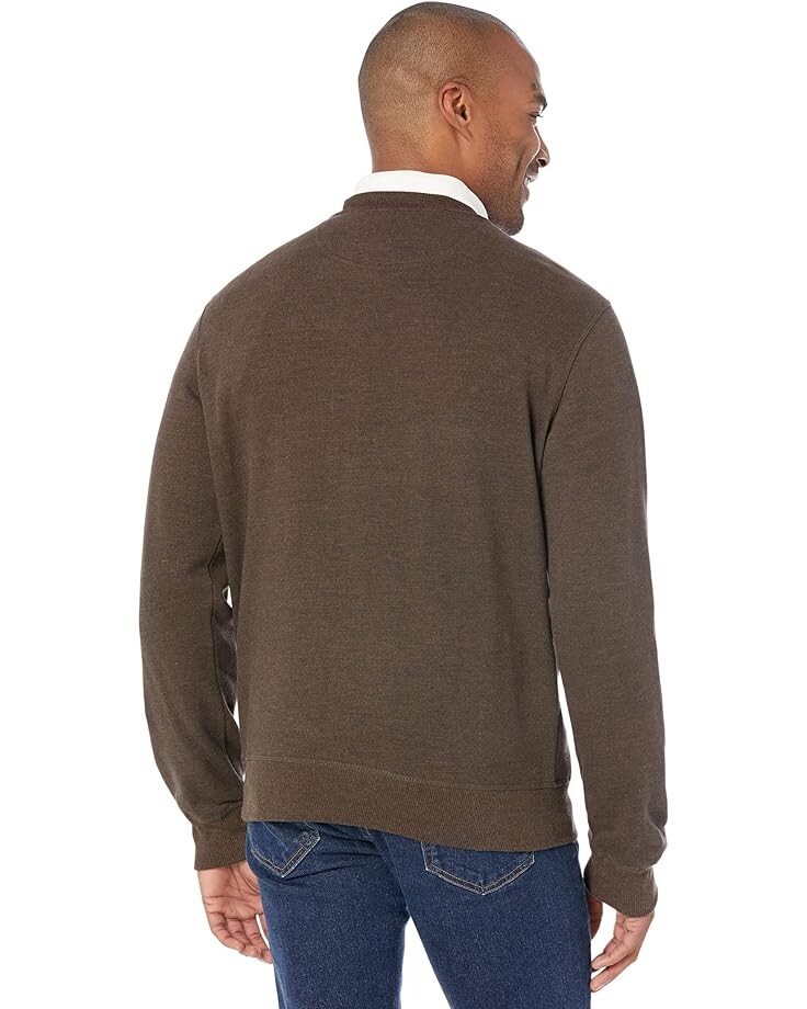 

Толстовка U.S. POLO ASSN. Long Sleeve Popover Crew Neck Fleece Sweatshirt, цвет Brown Heather